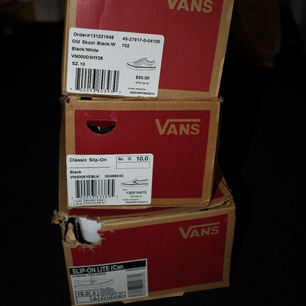 Vans Black and White Bundle